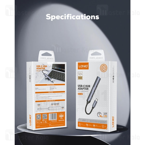 هاب 4 پورت الدینیو LDNIO DS-34U