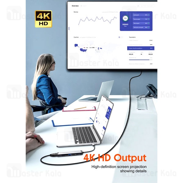هاب 6 پورت الدینیو LDNIO DS-56H توان 100 وات