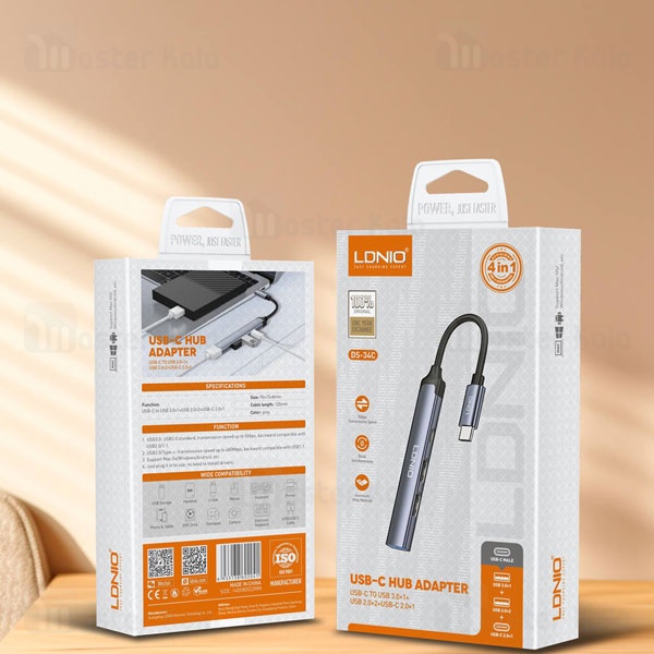 هاب 4 پورت الدینیو LDNIO DS-34C