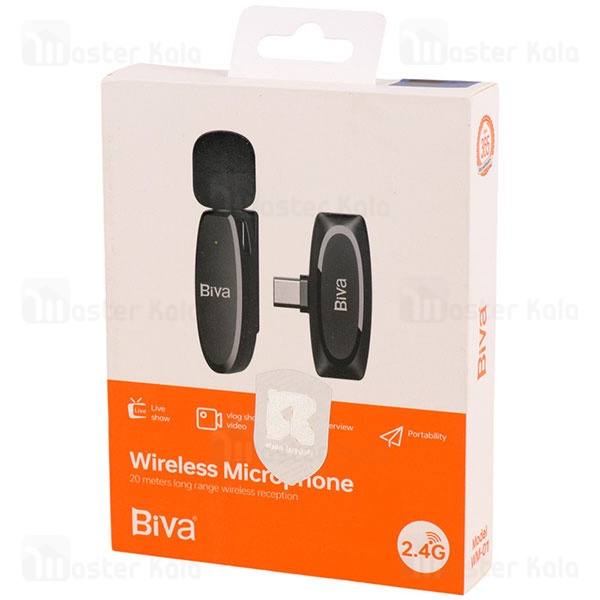 میکروفون بی سیم Type C بیوا Biva WM-01