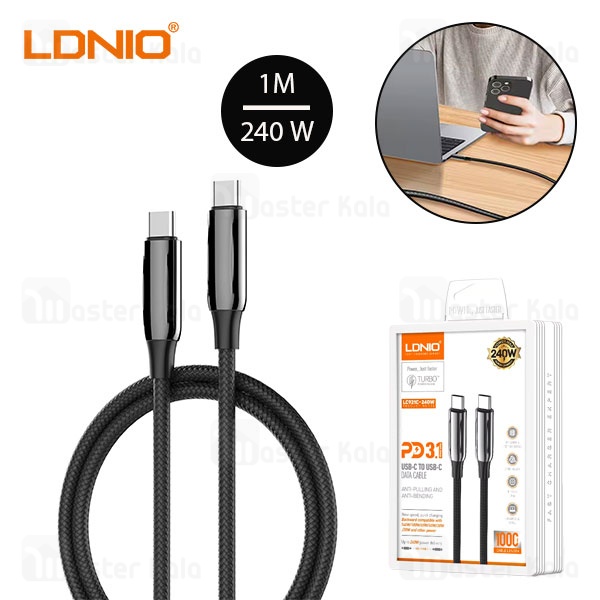 کابل شارژ LDNIO Type-C to Type-C Cable 1m LC921C
