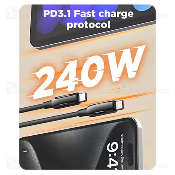 کابل Type C به Type C الدینیو LDNIO LC922 PD3.1 طول 2 متر توان 240 وات