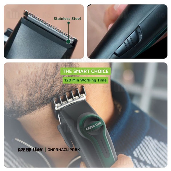 ماشین اصلاح موی سر گرین لاین Green Lion Professional Hair Clipper GNPRHACLIPRBK