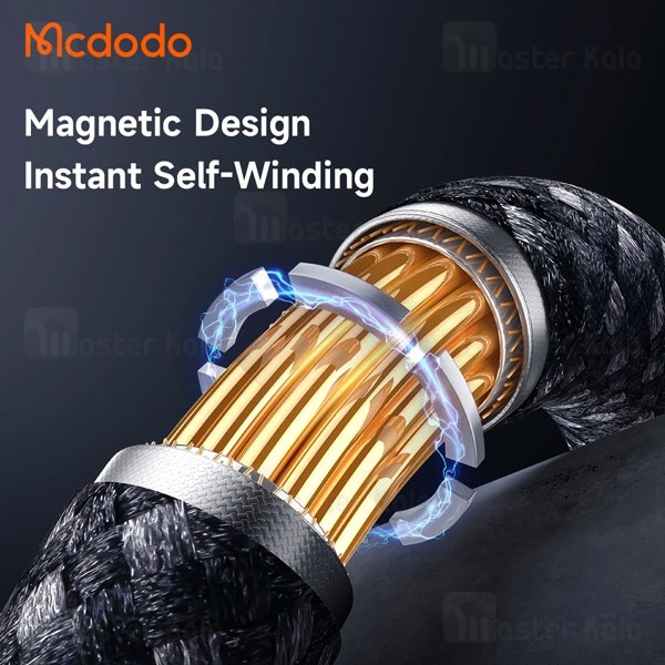 کابل فنری Type-c به USB مک دودو Mcdodo CA-565 جریان 6 آمپر طول 1.2 متر