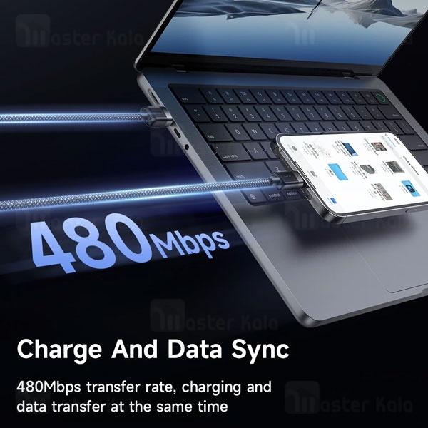 کابل فنری لایتنینگ به USB مک دودو Mcdodo CA-600 توان 15 وات طول 1.2 متر