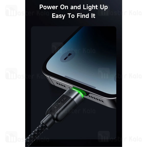 کابل فنری لایتنینگ به USB مک دودو Mcdodo CA-600 توان 15 وات طول 1.2 متر