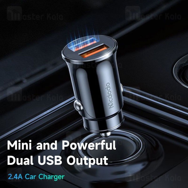 شارژر فندکی مک دودو Mcdodo CC-660 Dual Port Car Charger توان 12 وات