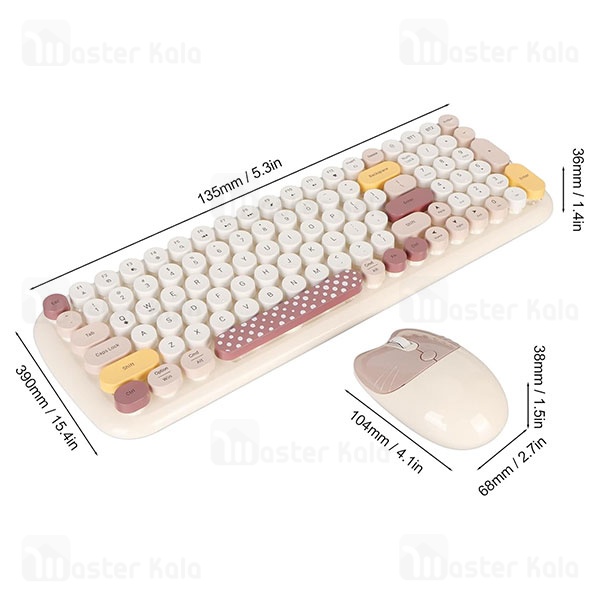 موس و کیبورد وایرلس کوتتسی Coteetci 84020