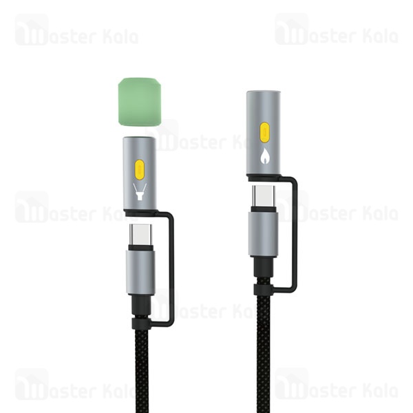 کابل Type-C به Type-C چندکاره بیوا طول 1.2 متر توان 60 وات