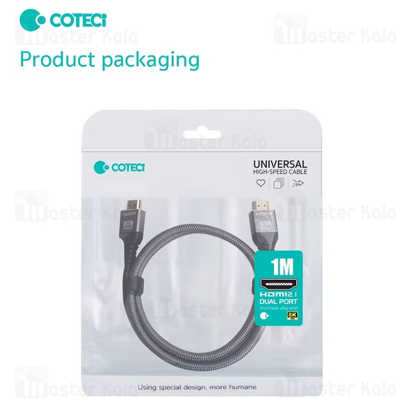 کابل HDMI کوتتسی Coteetci 8K HDMI 2.1 87106 طول 2 متر