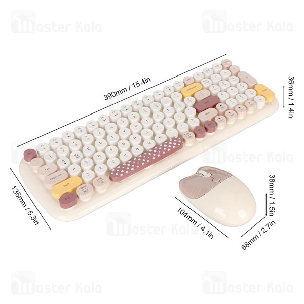 موس و کیبورد بلوتوث کوتتسی Coteetci 84023