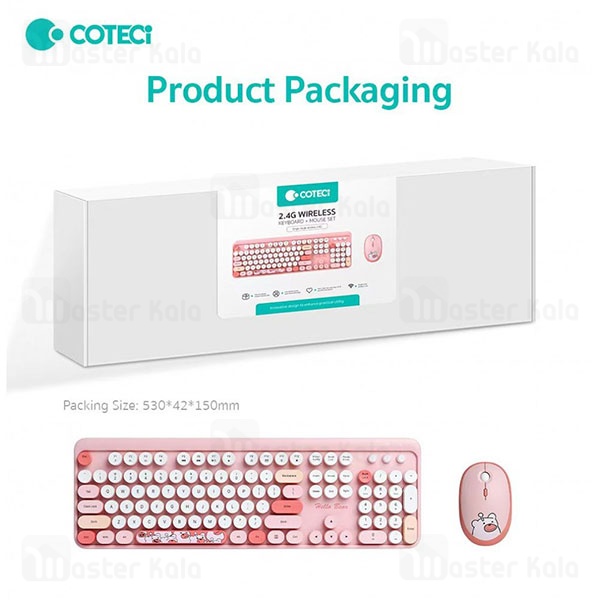 ست موس و کیبورد وایرلس کوتتسی Coteetci 84021