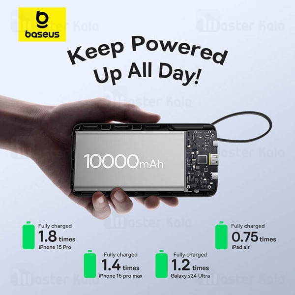 پاوربانک 10000 بیسوس Baseus Bipow 2 P10077101113 توان 20 وات