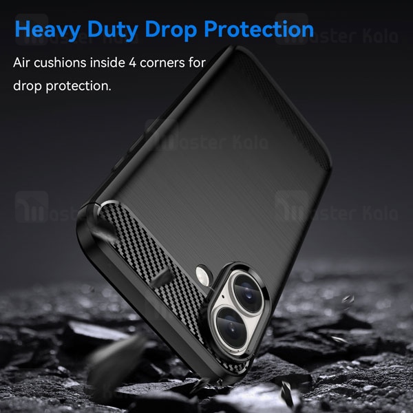 قاب فیبر کربنی آیفون Apple iPhone 16 Rugged Armor Fiber Carbon