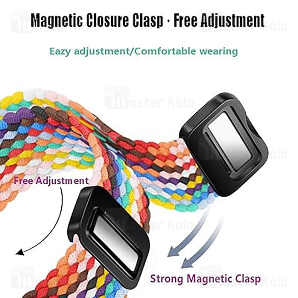 بند کنفی مگنتی اپل واچ 42 / 44 / 45 / 49 میلی متری Apple Watch Magnetic Nylon Braided Loop