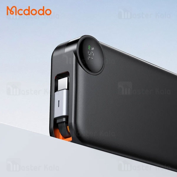 پاوربانک 10000 مک دودو Mcdodo Freego MC-3860 توان 22.5 وات همراه با کابل متصل