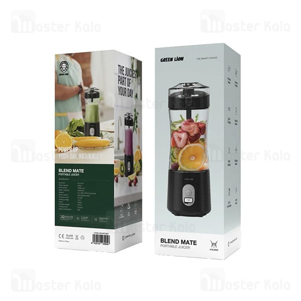 مخلوط کن قابل حمل گرین لاین Green Lion Blend Mate Portable Juicer ظرفیت 380 میلی لیتر