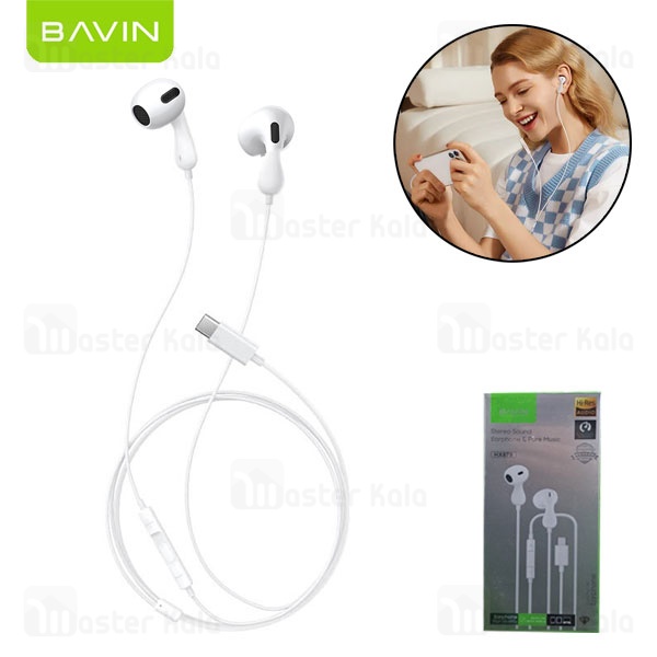 هندزفری تایپ سی سیمی باوین Bavin HX878