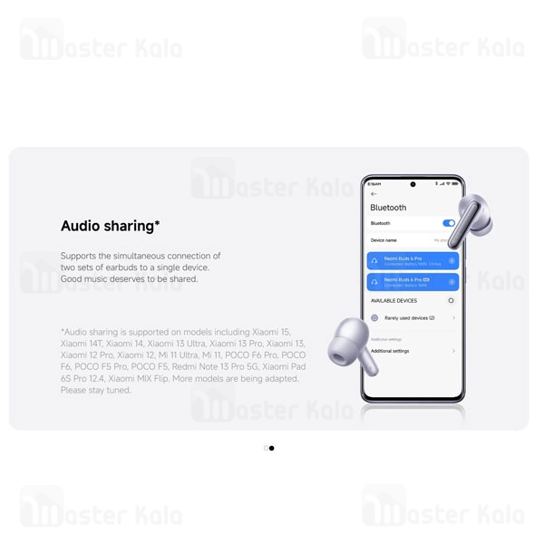 هندزفری بلوتوث شیائومی Xiaomi Redmi Buds 6 Pro M2430E1 نسخه گلوبال