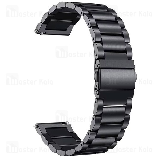 بند فلزی 3 بید ساعت‌های هوشمند 22 میلی متری Smart Watch 22mm 3 Beads Bracelet Strap