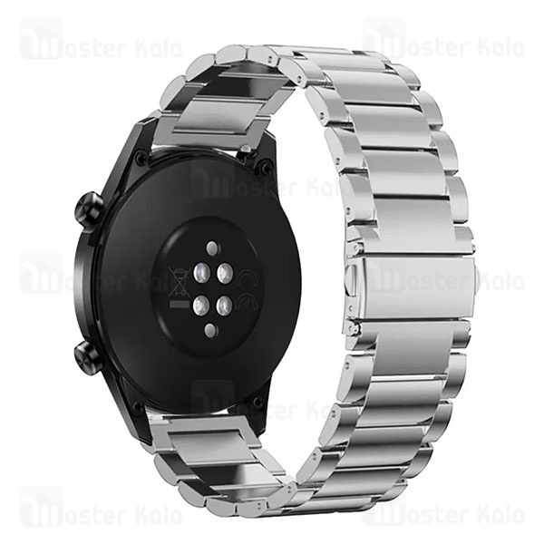 بند فلزی 3 بید ساعت‌های هوشمند 22 میلی متری Smart Watch 22mm 3 Beads Bracelet Strap