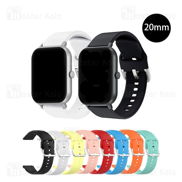 بند سیلیکونی ساعت‌های هوشمند 20 میلی متری Smart Watch 20mm Silicone Strap