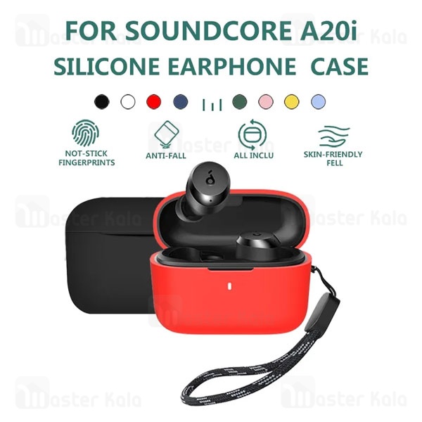 کاور محافظ سیلیکونی هندزفری انکر Anker A20i soundcore دارای قلاب آویز