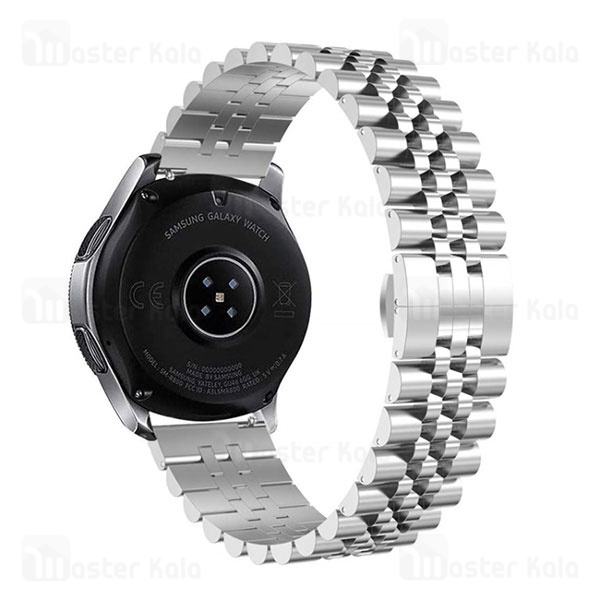 بند فلزی 5 بید ساعت‌های هوشمند 20 میلی متری Smart Watch 20mm 5 Beads Bracelet Strap