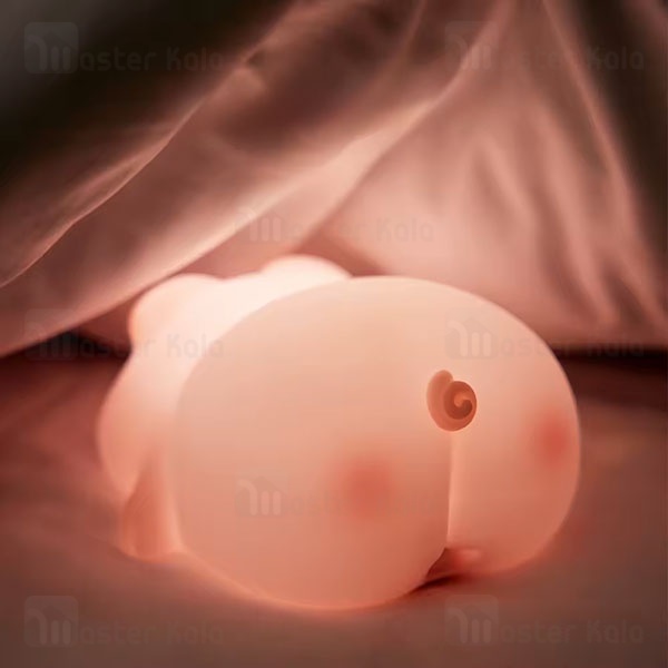 چراغ خواب سیلیکونی فانتزی Pig Silicone Lamp K-1158 طرح خوک