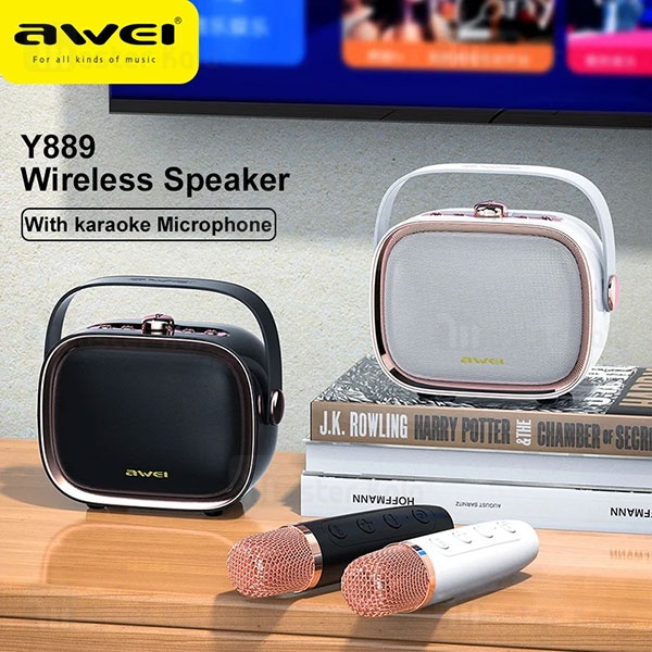 اسپیکر بلوتوث اوی مدل Awei Y889 Karaoke Speaker با میکروفون