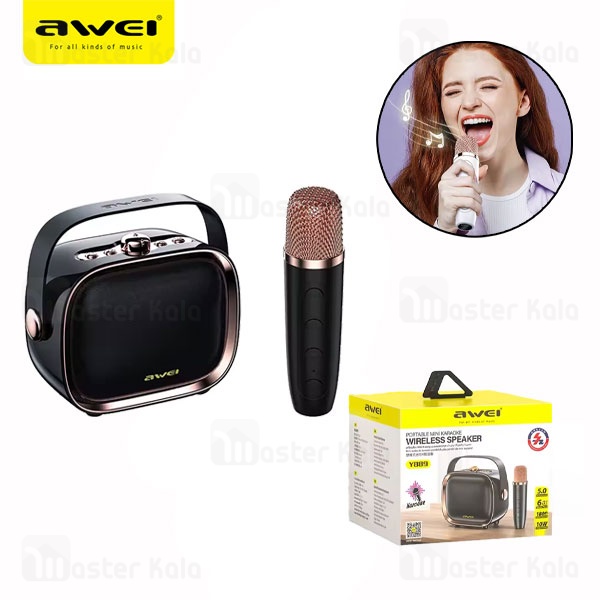 اسپیکر بلوتوث اوی مدل Awei Y889 Karaoke Speaker با میکروفون