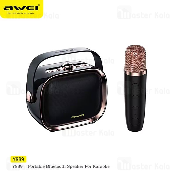 اسپیکر بلوتوث اوی مدل Awei Y889 Karaoke Speaker با میکروفون