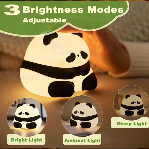 چراغ خواب سیلیکونی فانتزی Panda Silicone Lamp K-1160 طرح پاندا