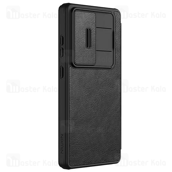 کیف چرمی نیلکین سامسونگ Samsung Galaxy S25 Ultra Nillkin Qin Pro Leather Case دارای محافظ دوربین