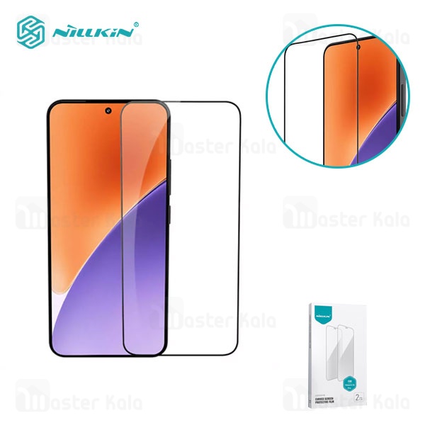 پک 2تایی محافظ صفحه خمیده تمام صفحه تمام چسب نیلکین Xiaomi 15 Pro Nillkin Impact Film