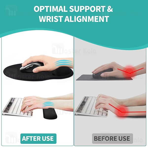 پد موس و زیرمچی کیبورد طبی کوتتسی Coteetci 85004 Mouse Keyboard Wrist Rest Set