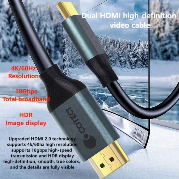 کابل HDMI کوتتسی Coteetci 87104 طول 5 متر