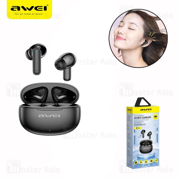 هندزفری بلوتوث اوی Awei T71 Wireless Earbuds Bluetooth