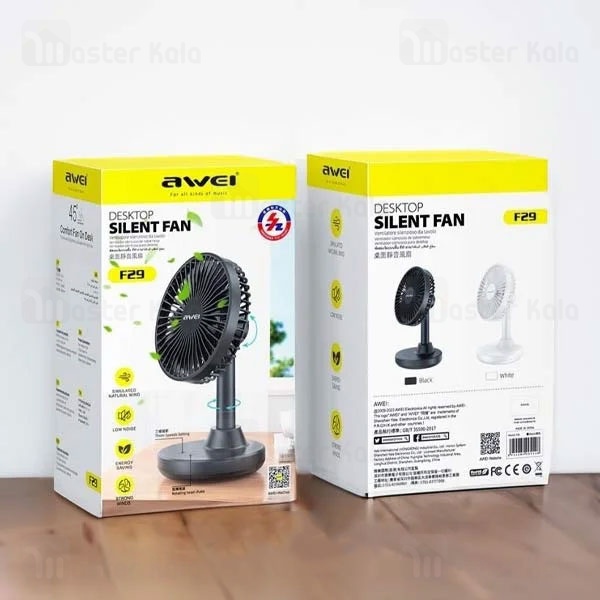 پنکه رومیزی شارژی اوی Awei F29 Desktop Silent Fan