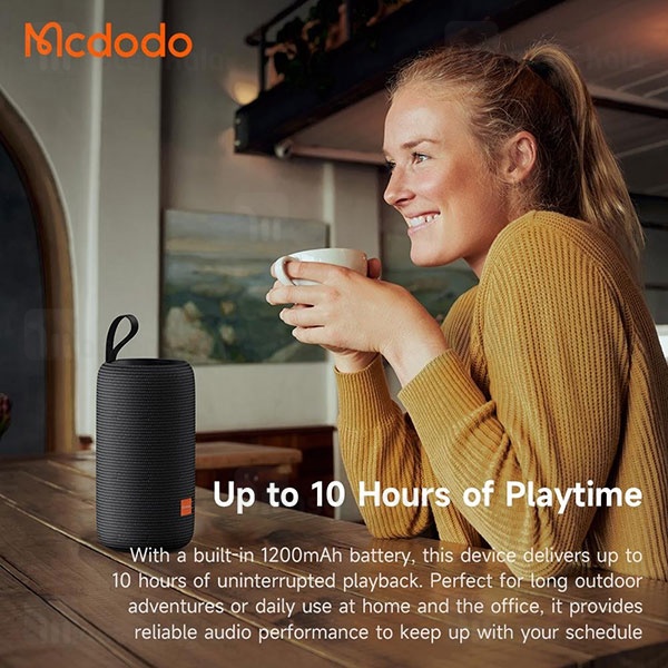 اسپیکر بلوتوث مک دودو Mcdodo Portable Wireless Speaker BS-1410 توان 10 وات رم و فلش خور