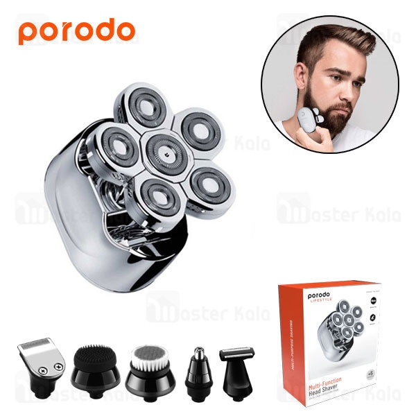 ماشین اصلاح موی سر پرودو Porodo Multi-Function Head Shaver PD-LS6IN1S