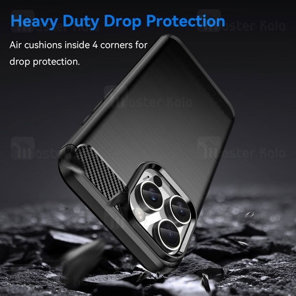 قاب فیبر کربنی آیفون Apple iPhone 16 Pro Rugged Armor Fiber Carbon