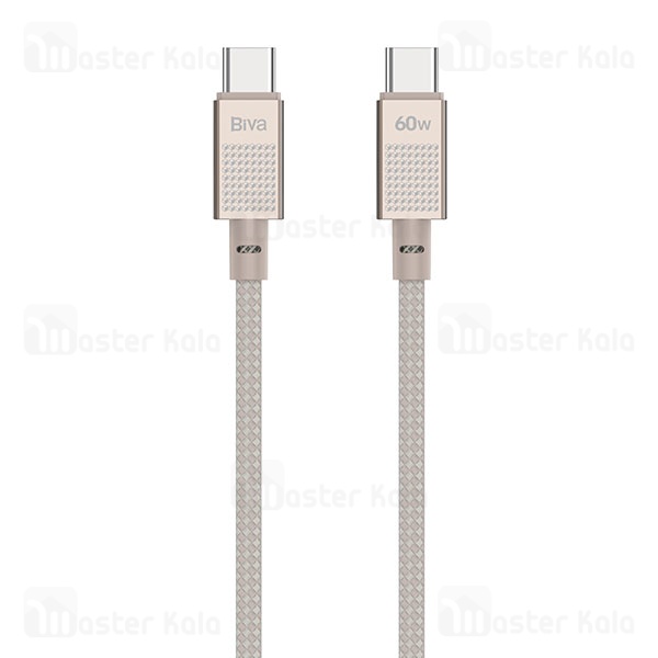 کابل Type-C به Type-C بیوا Biva C-40CC طول 1 متر توان 60 وات