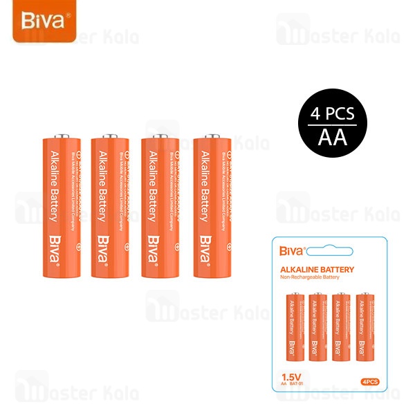 پک 4 تایی باتری قلمی بیوا Biva BAT-01