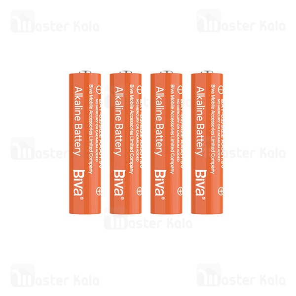 پک 4 تایی باتری نیم قلمی بیوا Biva BAT-02