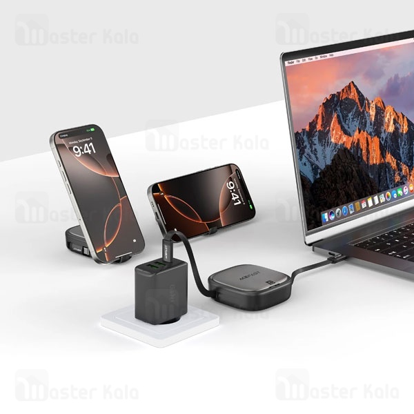 پک کابل چند منظوره ایس فست ACEFAST J3 Acewire Pro توان 60 وات همراه با کابل جمع‌شونده