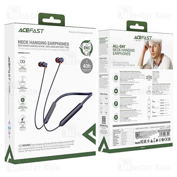 هندزفری بلوتوث گردنی ایس فست ACEFAST N2 Wireless Earphones