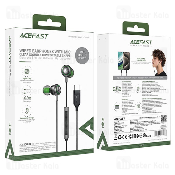 هندزفری سیمی Type C ایس فست ACEFAST L5