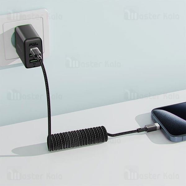 کابل Type-C به Type-C فنری ایس فست ACEFAST C14-03