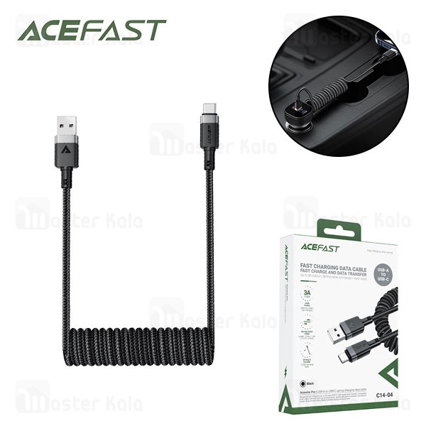 کابل Type-C فنری ایس فست ACEFAST C14-04